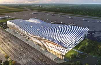 Фасад нового терминала аэропорта «Симферополь» будет состоять из 130 витражей высотой до 35 метров - infork.ru