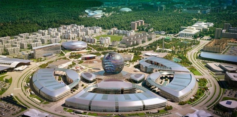 Для остекления выставочного комплекса EXPO в Казахстане применены польские противопожарные алюминиевые системы