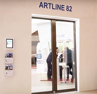 Штульповая дверь ARTLINE 82 с алюминиевыми накладками от VEKA - infork.ru